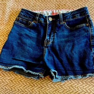 Mini Boden size 14 denim shorts.